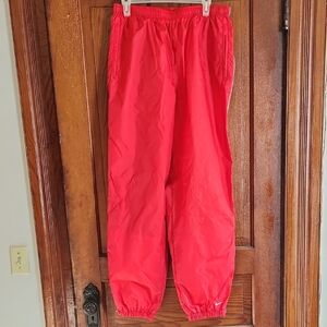 Bright Red Track Pants with Logo